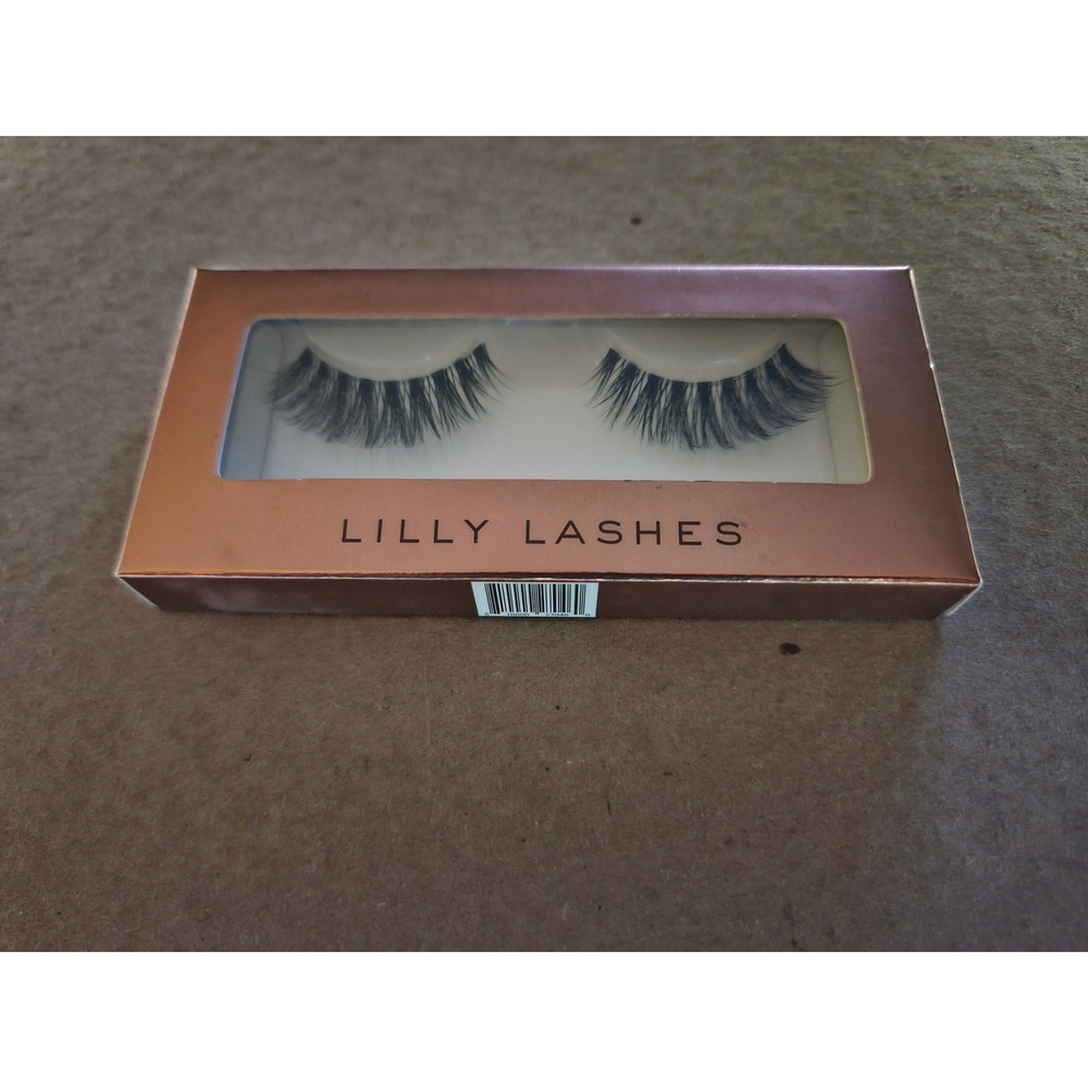 Lilly Lashes Limited Edition Faux Mink Strip Lashes Cruelty Free Rose Gold Box